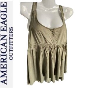 Green Summer Mesh Tank American Eagle